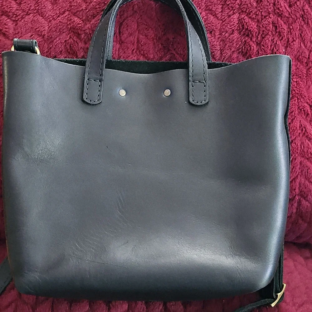 Portland Leather Goods Black Mini EUC - Picture 3 of 9